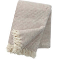 Klippan - Ralph natur beige 100% ekologisk ullpläd