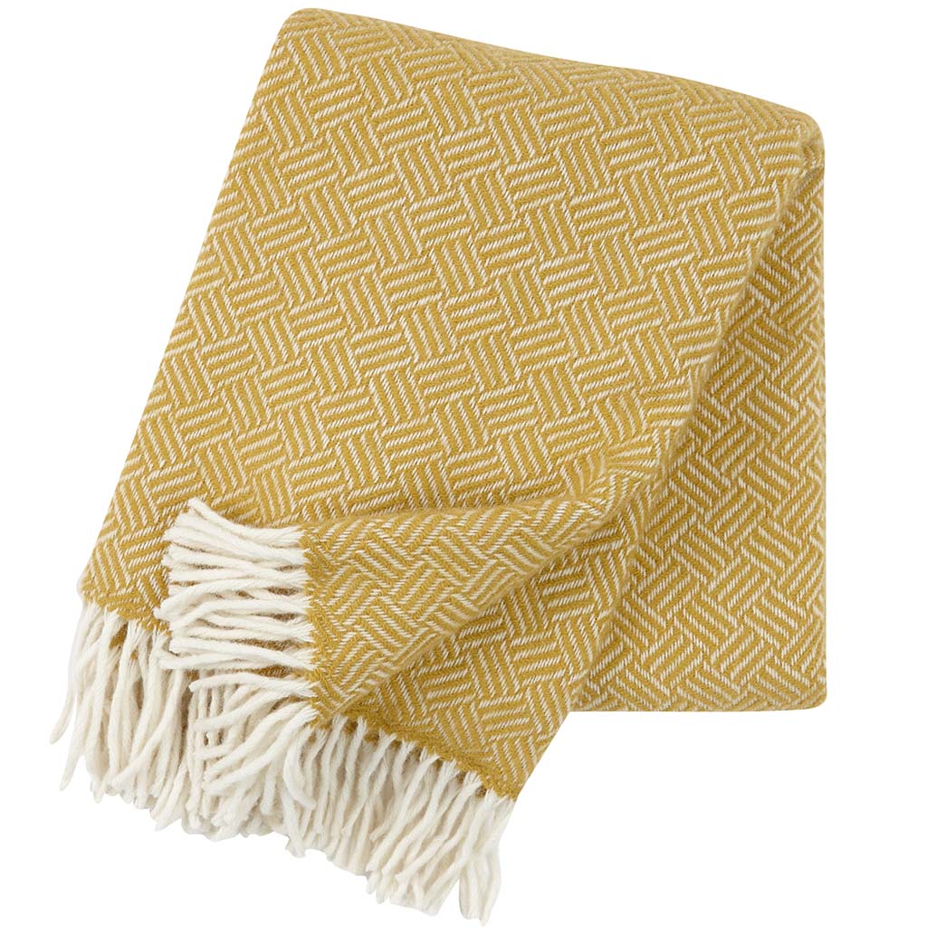 Klippan - Samba gul ullpläd