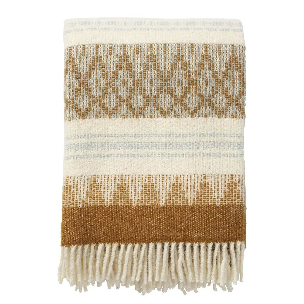 Klippan - Freja amber, woven throw 100% Swedish wool