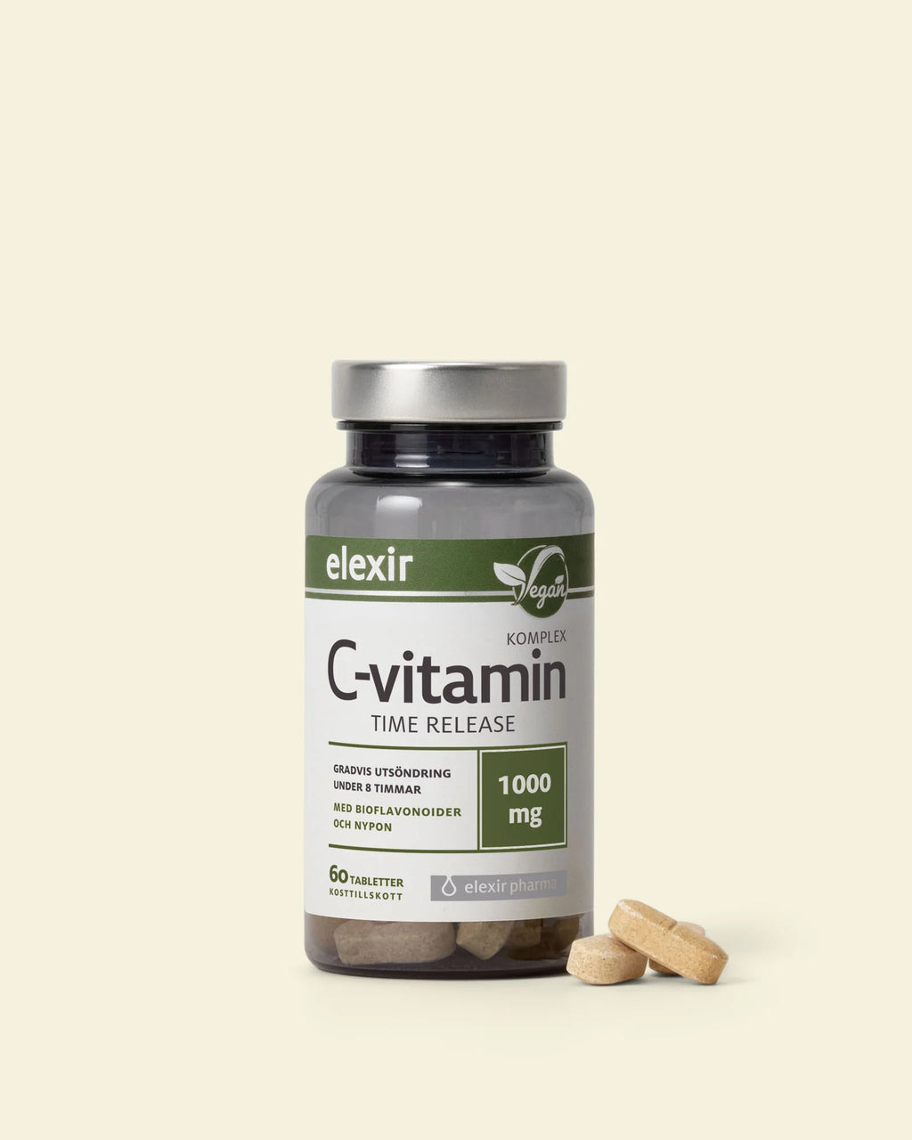 Elexir Pharma C-vitamin Time Release 1000 mg 60 tabletter