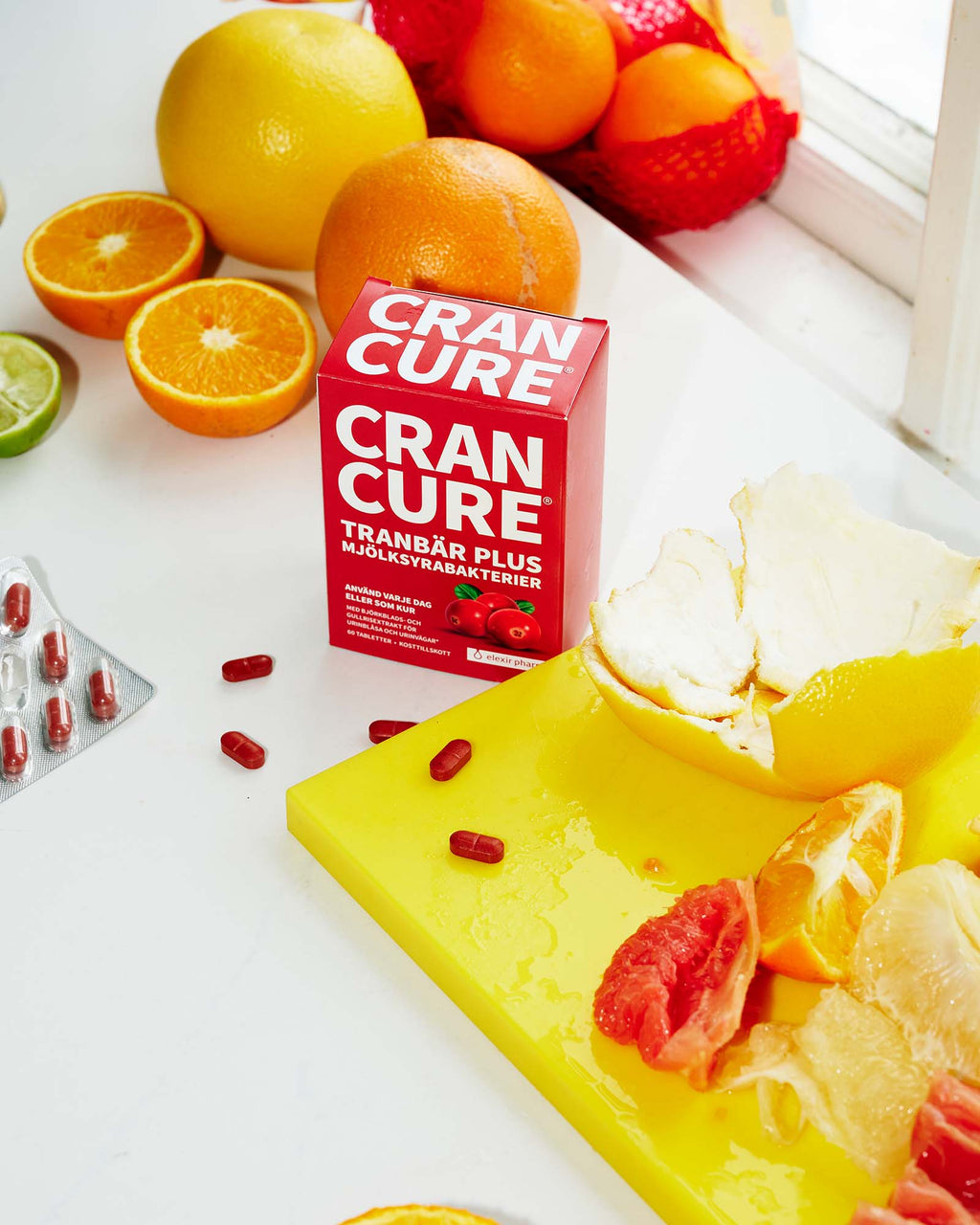 Elexir Pharma Cran Cure Tranbär Plus För Magenr 60 tabletter