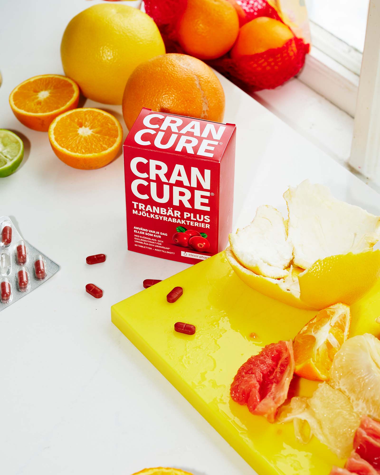 Elexir Pharma Cran Cure Tranbär Plus För Magenr 60 tabletter