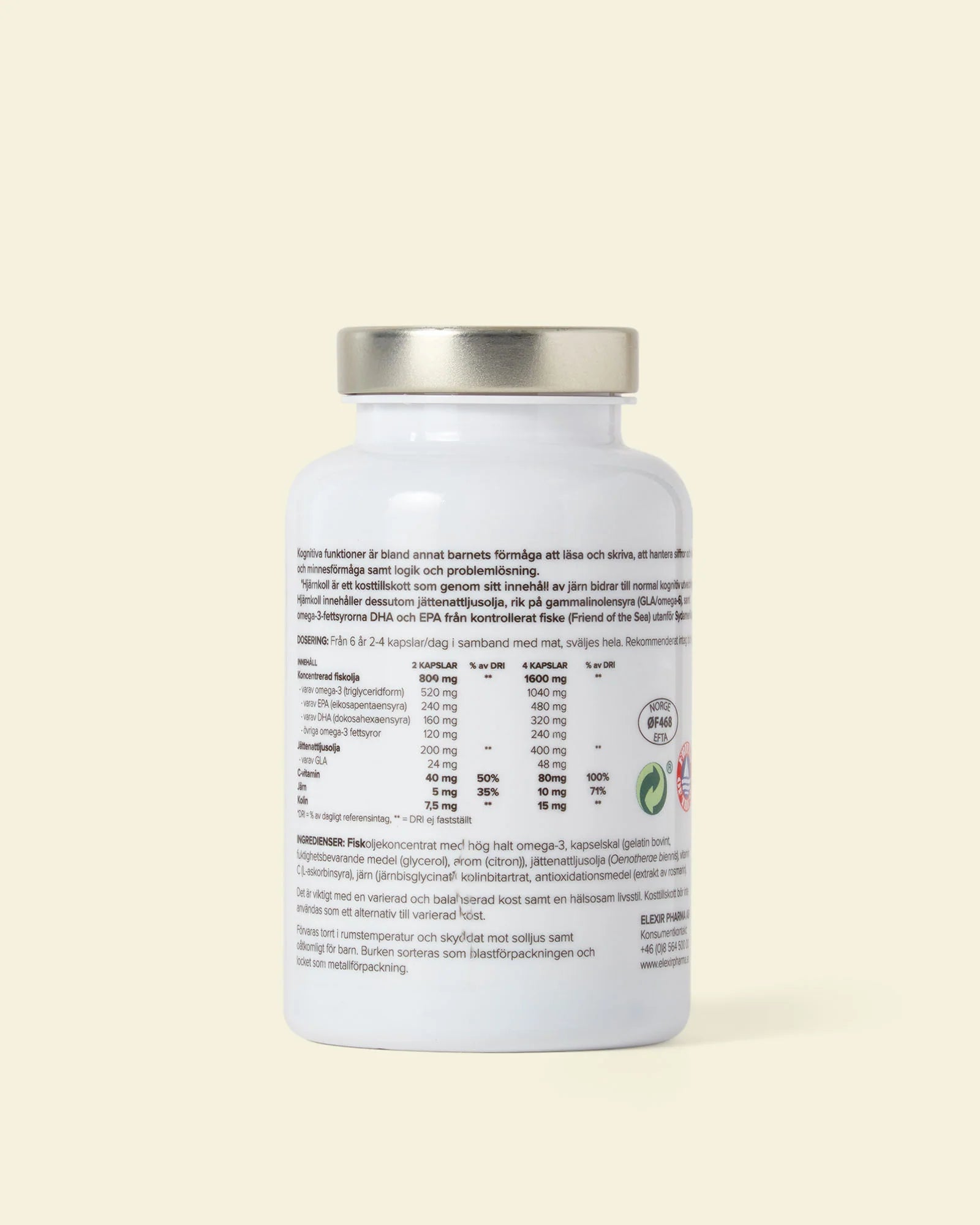 Elexir Hjärnkoll 180 Caps