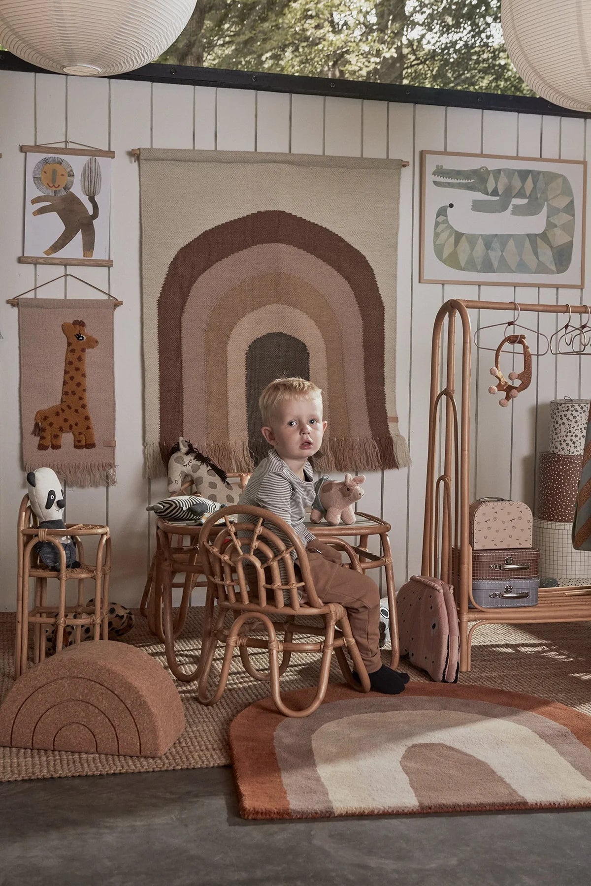 OYOY - Rainbow Rug - Choko