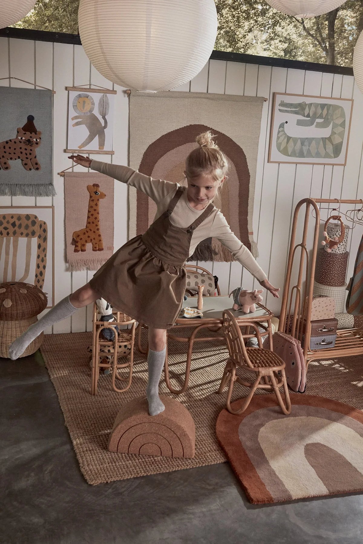 OYOY - Rainbow Rug - Choko