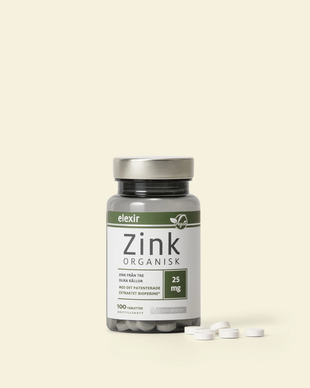 Elexir Zink Organisk 25mg 100 tabletter