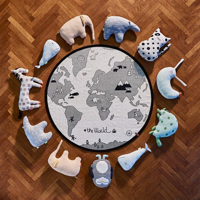 OYOY - World Rug - Offwhite / Black